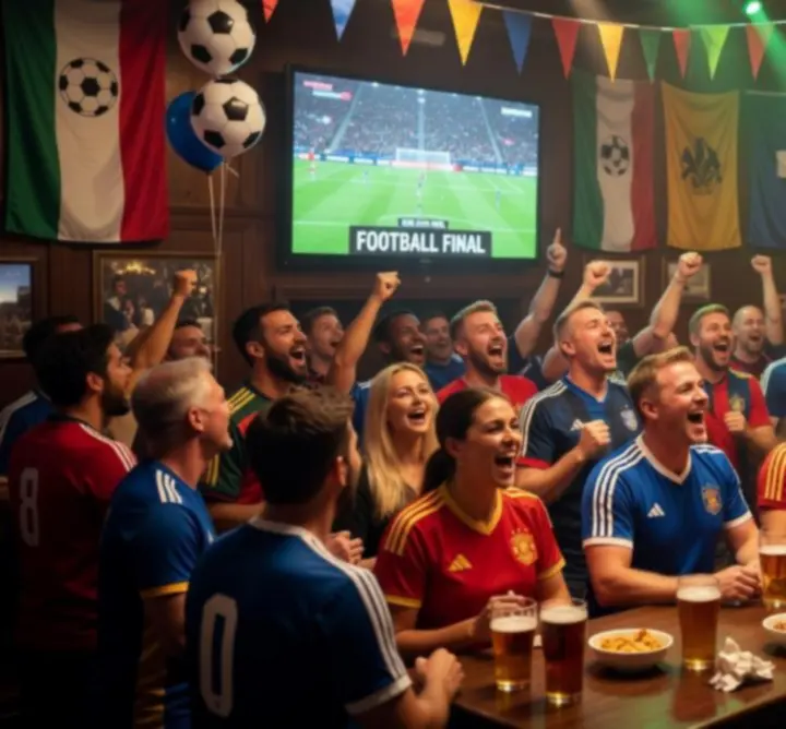 Tematyczny wieczór sportowy w Acestriva z kibicami i dekoracjami